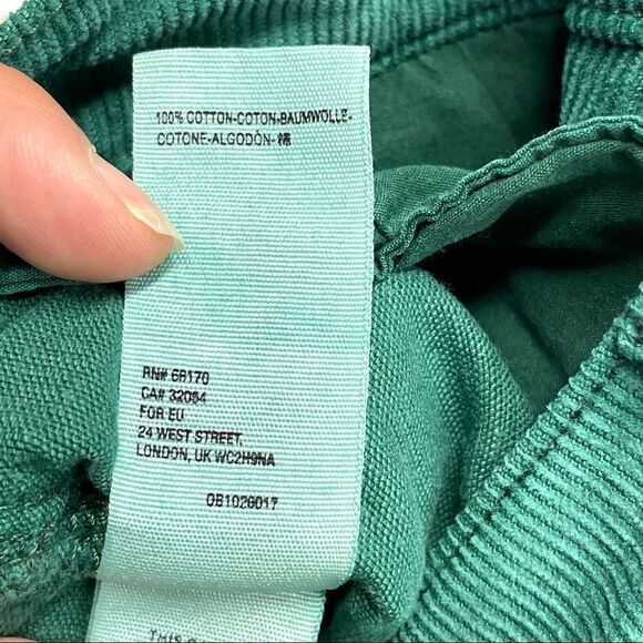 Free People Straight Leg Green Corduroy Pants 32 - Picture 14 of 14